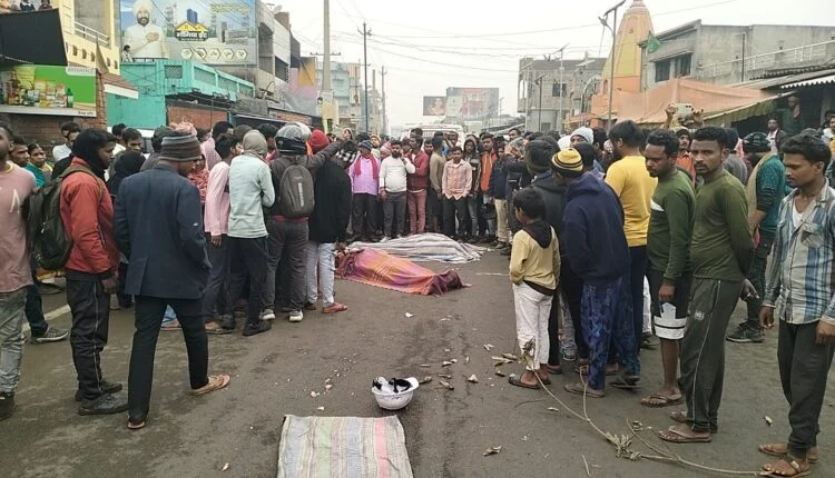 Two killed, one critical in a tragic road accident near Vananchal College